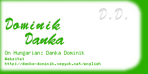 dominik danka business card